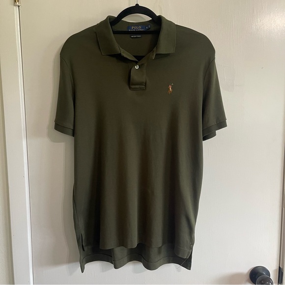 Polo by Ralph Lauren Men's Dark Olive Polo Shirt Size Small - Picture 1 of 11